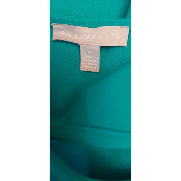 Chelsea 28 Full Skirt Fit And Flare Green Sleeveless Dress Sz XS NWT pockets - Picture 5 of 7